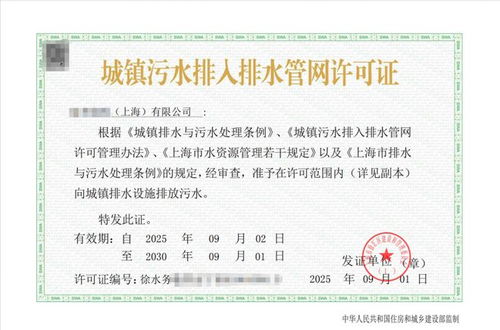 上海徐匯發出首張企業“自家”排水許可證，信息咨詢服務助力辦證一日搞定