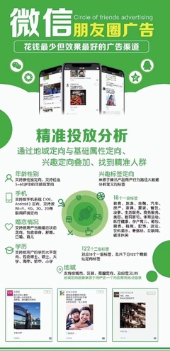 微信朋友圈廣告推廣發(fā)布投放朋友圈第五條廣告